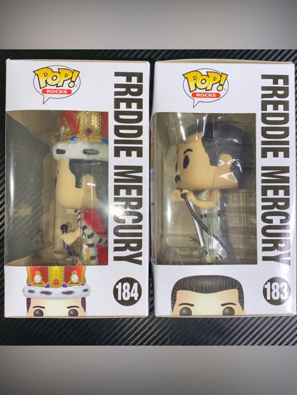 NIB Freddy Mercury Funko Pop Bundle #183 & #184 - Queen Pop! Rocks Set - Picture 2 of 5
